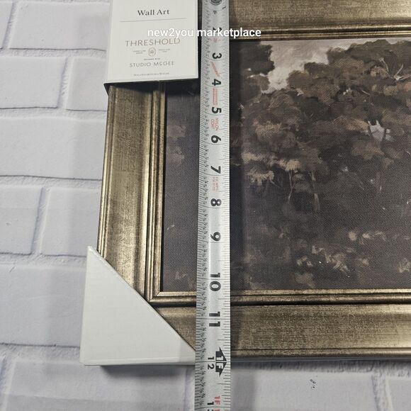 Moody Trees Framed Wall art Threshold Studio McGee DARK LEAVES 16” x 12” NEW - Picture 6 of 6